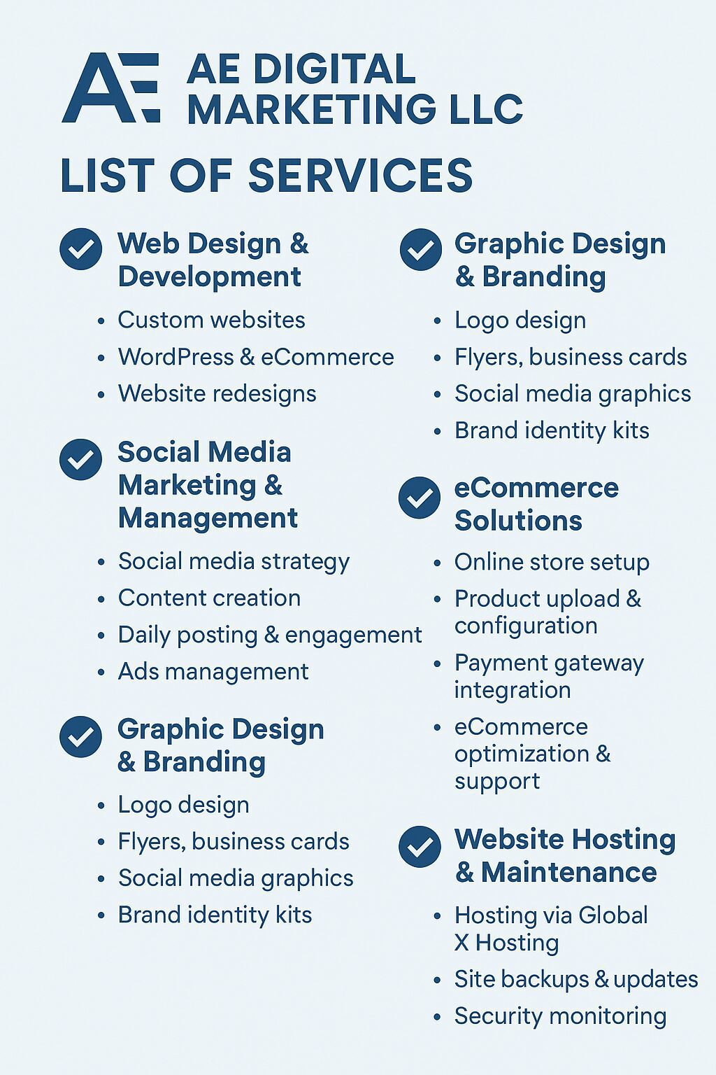 AE Digital Marketing LLC is your one-stop solution!
