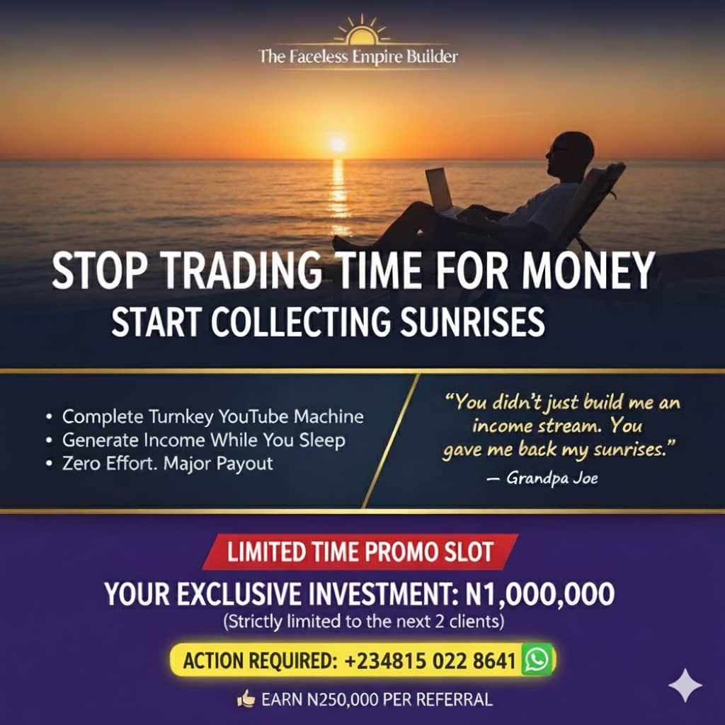 The Sunrise System: Stop Trading Time for Money. (Turnkey Faceless Channel)