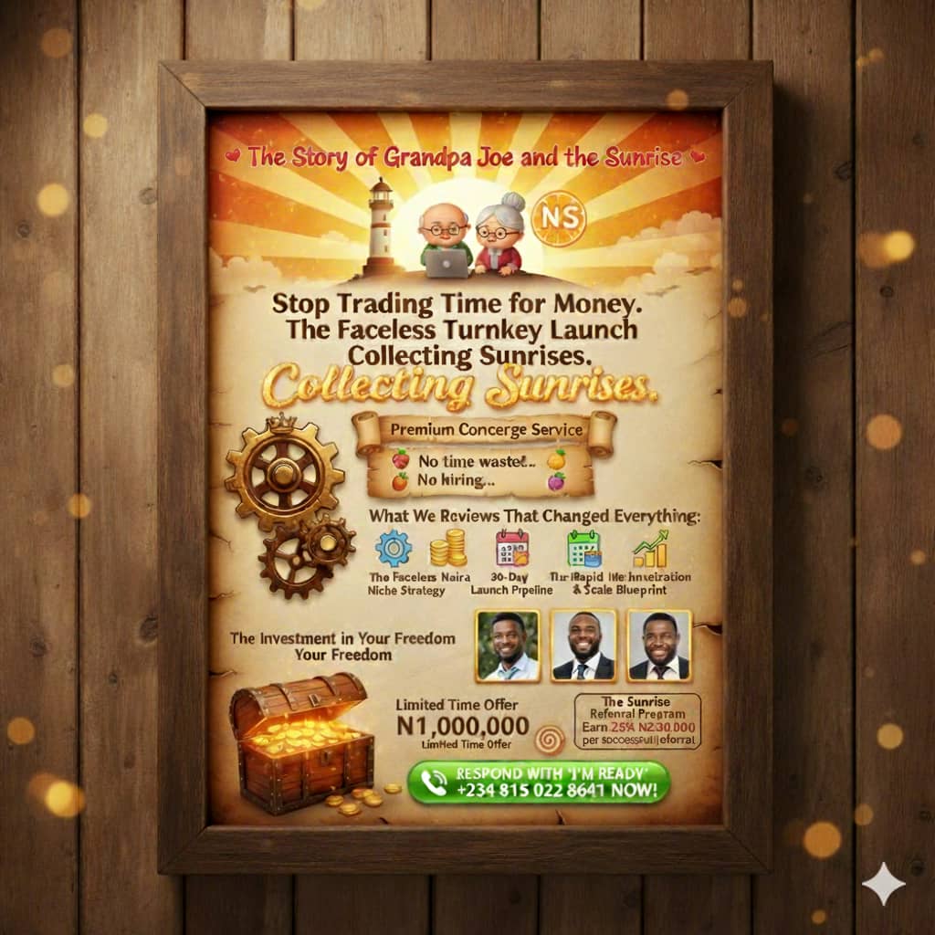 The Sunrise System: Stop Trading Time for Money. (Turnkey Faceless Channel)
